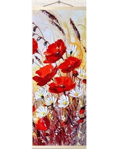 Картина по номерам Молли Полевые маки 35x88 / HRP0013 Molli