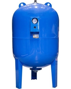 Расширительный бак VRT Вертикальный для водоснабжения присоединение 1 1/2" с манометром Vrt