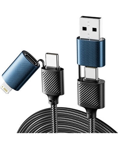 Кабель Rexant 4в1 USB-A Type-C Lightning / 18-7094
