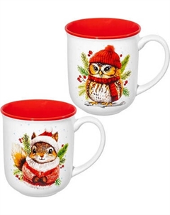 Набор кружек Elan Gallery Совушка и Белочка / 880259 Elan gallery