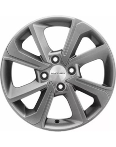 Литой диск Khomen KHW1501 Logan 15x6" 4x100мм DIA 60.1мм ET 40мм G-Silver