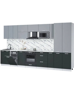 Кухонный гарнитур Интерлиния Мила Лайт 3.8-ПМ4