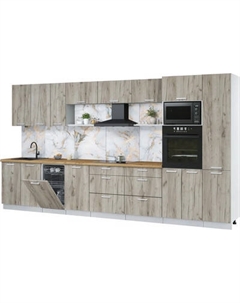 Кухонный гарнитур Интерлиния Мила Лайт 3.9-ПМ3