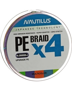 Леска плетеная NAUTILUS Braid X4 Multicolour d-0.26 22.6кг 4.0PE 135м / 06-42302723 Nautilus