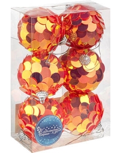 Набор шаров новогодних Волшебная страна Солнце 110451