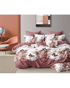 Комплект постельного белья Реноме Евро Оливковая коллекция. Простыня на резинке УУ 879