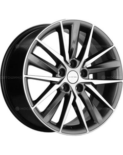Литой диск Khomen KHW1807 Hyundai i40 18x8" 5x114.3мм DIA 67.1мм ET 46мм Gray FP