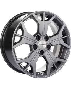 Литой диск Khomen KHW1715 Jetta 17x7" 5x112мм DIA 57.1мм ET 54мм Gray