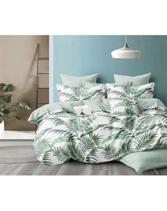 Комплект постельного белья Реноме Евро Оливковая коллекция. Простыня на резинке УУ 2389