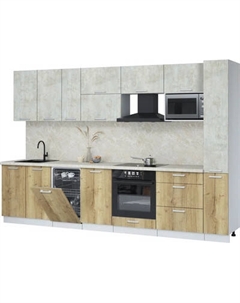 Кухонный гарнитур Интерлиния Мила Лайт 3.2-ПМ4