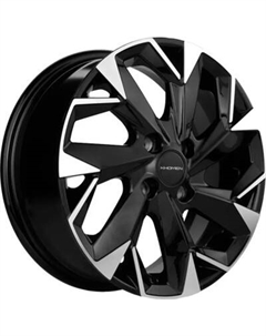 Литой диск Khomen KHW1508 Lada Vesta 15x6" 4x100мм DIA 60.1мм ET 50мм Black FP