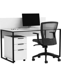 Письменный стол Crafto Тор с экраном и тумбой 02 138x70x75