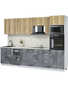 Кухонный гарнитур Интерлиния Мила Лайт 3.0-ПМ3