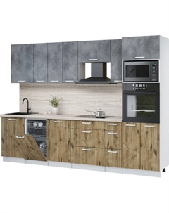 Кухонный гарнитур Интерлиния Мила Лайт 2.9-ПМ3