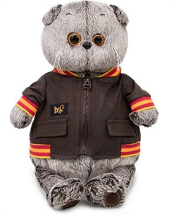 Мягкая игрушка Budi Basa Кот Басик в кожаной куртке / 10880341 Budi basa