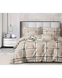 Комплект постельного белья Реноме 2сп Оливковая коллекция. Простыня на резинке УУ 2040