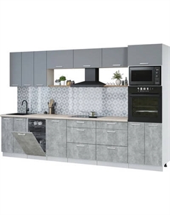 Кухонный гарнитур Интерлиния Мила Лайт 3.3-ПМ3