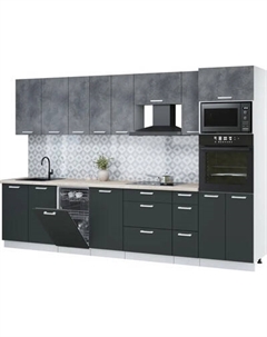 Кухонный гарнитур Интерлиния Мила Лайт 3.2-ПМ3