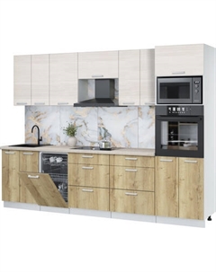 Кухонный гарнитур Интерлиния Мила Лайт 2.85-ПМ3