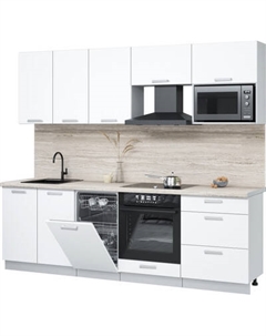 Кухонный гарнитур Интерлиния Мила Лайт 2.45-ПМ4