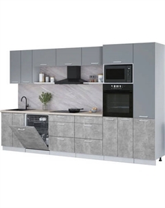 Кухонный гарнитур Интерлиния Мила Лайт 3.4-ПМ1