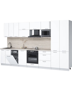 Кухонный гарнитур Интерлиния Мила Лайт 3.5-ПМ4