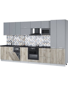 Кухонный гарнитур Интерлиния Мила Лайт 3.6-ПМ4