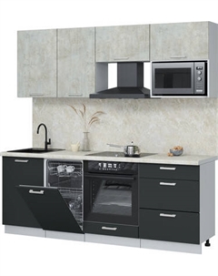 Кухонный гарнитур Интерлиния Мила Лайт 2.15-ПМ4