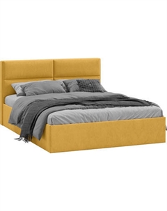 Двуспальная кровать ТриЯ Глосс универсальная с ПМ Тип 1 180x200 и заглушиной Трия