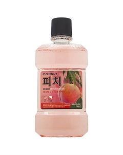 Ополаскиватель для полости рта с ксилитом и вкусом персика Peach Mouthwash 250 Consly