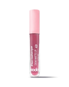 DEMI MATTE LIP LIQUID #matteaboutyou Жидкая матовая помада Soda