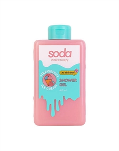 Гель для душа #takeitcomfy "STRAWBERRY ICE CREAM" 460 Soda