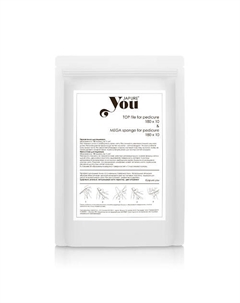 Набор пилок и спонжей для педикюра, абразив 180 ед, 20 шт. Japure you