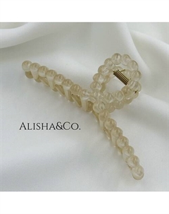 Крабик для волос большой Air Bubbles бежевый Alisha&co.