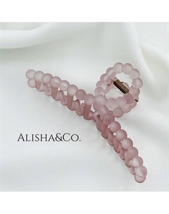 Крабик для волос большой Juicy Bubbles пыльная роза Alisha&co.