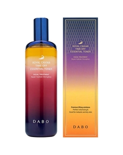 Тонер для лица омолаживающий с королевской икрой и пептидами Royal Caviar Time Off Essential Toner 120 Dabo