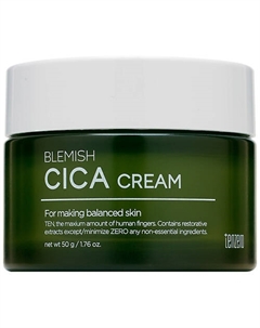 Крем для лица смягчающий с экстрактом центеллы азиатской Blemish Cica Cream 50 Tenzero