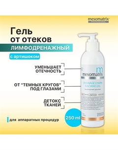 Контактный лимфодренажный гель от отеков для лица и тела DRAINAGE LYMPH 250 Mesomatrix