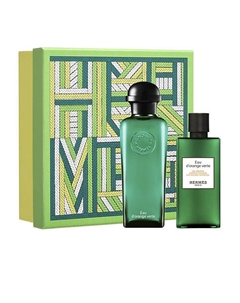 HERMES Набор Eau d’Orange Verte: Одеколон + Гель для душа Hermes