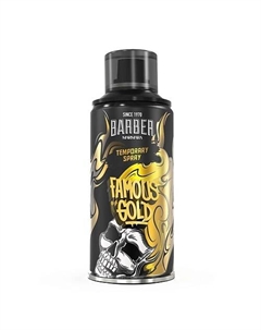 Лак для волос цветной FAMOUS GOLD Marmara barber