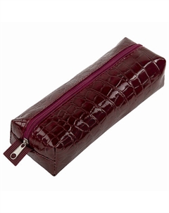 Пенал-косметичка, крокодиловая кожа, Ultra purple Brauberg