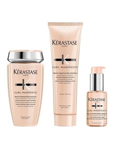 Набор средств для волос Curl Manifesto: шампунь + кондиционер + масло Kerastase