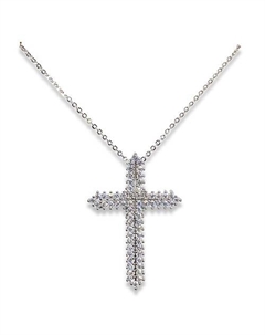 Подвеска Крест 3,5 см Amante crystal