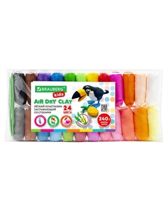 Пластилин супер лёгкий воздушный застывающий KIDS Brauberg