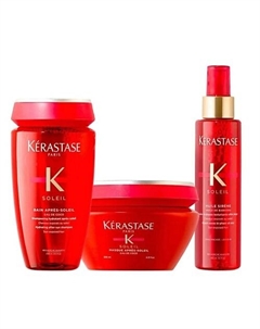 Набор для ухода за волосами Soleil: шампунь+маска+масло Kerastase