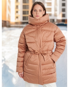 Пуховик женский оверсайз, Бежевый Sensana