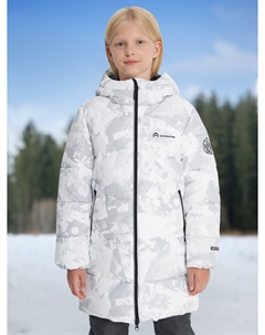 Пуховик для девочек, Серый Outventure