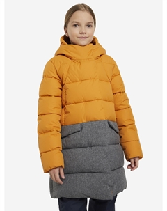 Пуховик для девочек, Оранжевый Outventure