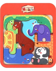 Развивающая игра Mapacha Головоломка Веселый зоопарк / 962508