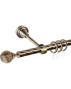 Карниз для штор АС ФОРОС Grace D19К + наконечники Орион Ас форос